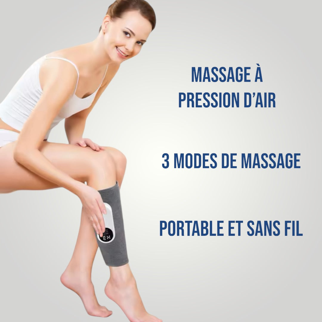 Appareil de massage à compression d'air 360° pour mollets et jambes
