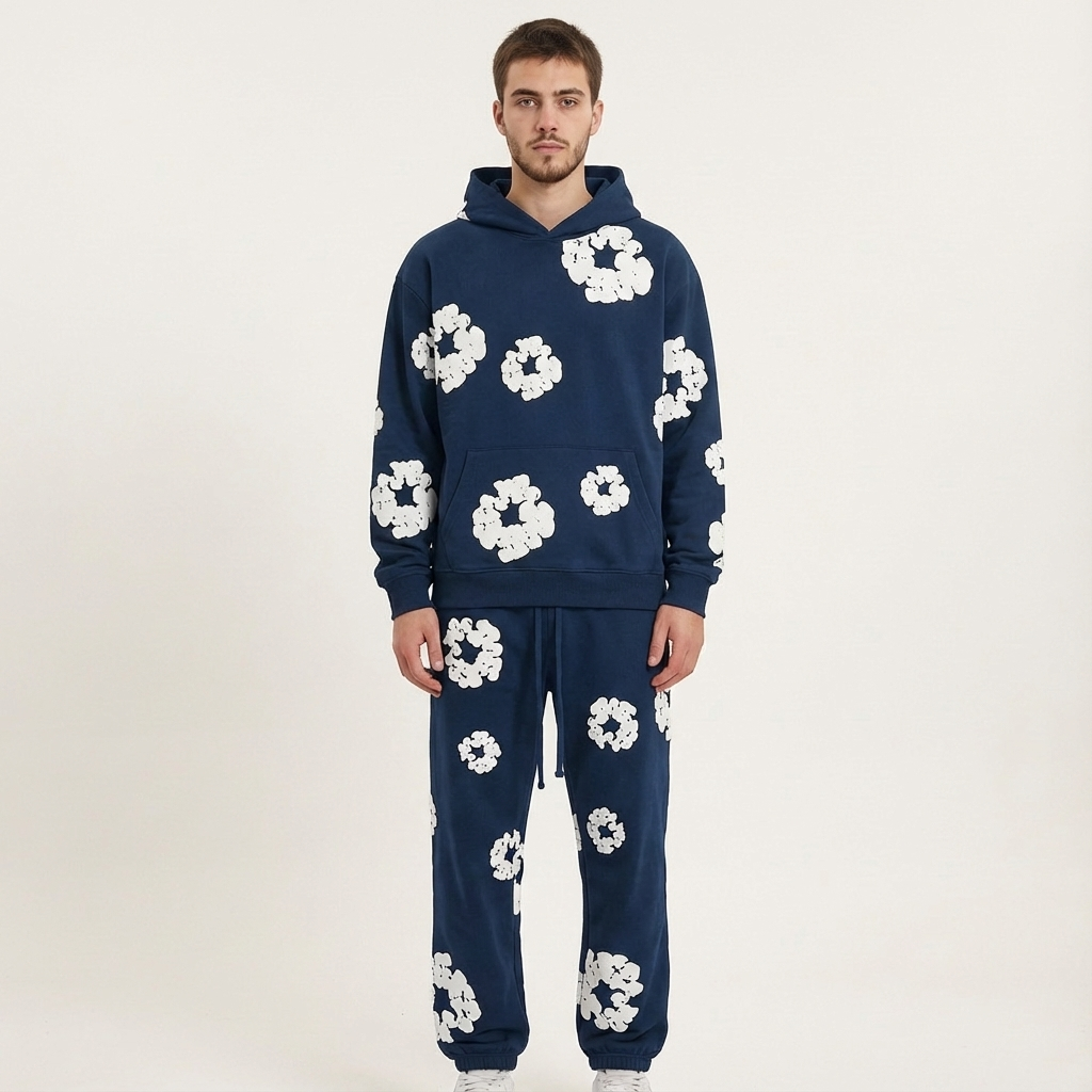 Elegant Floral Men's Sweatshirt β Chic Comfortable Spring Wear