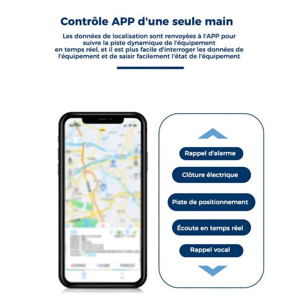 Mini traqueur GPS portable avec micro intégré et suivi en temps réel