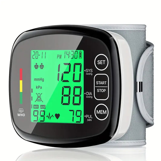 Vitapulse™ – Automatic Wrist Blood Pressure Monitor with Large LCD Screen