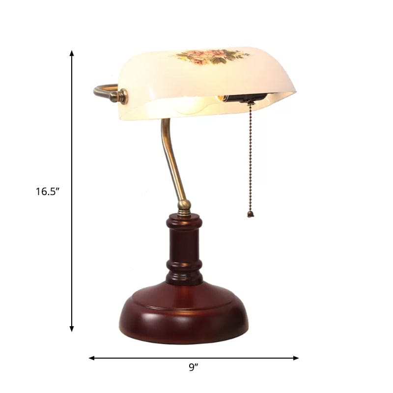 Lampe de table vintage demi-cylindre design élégant