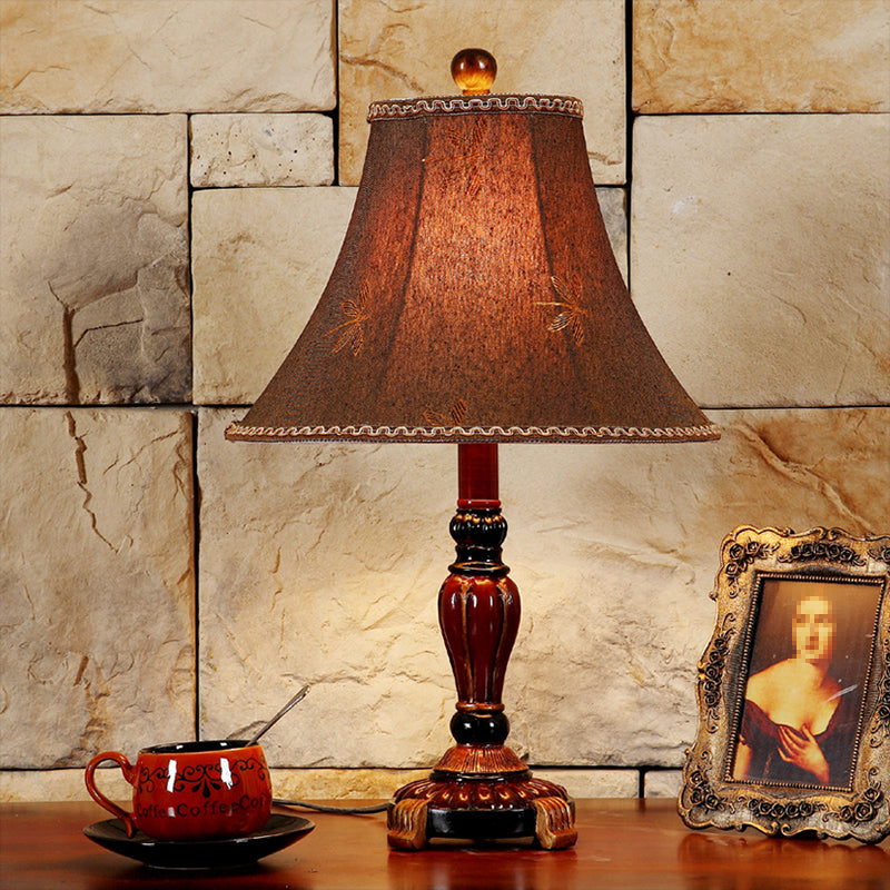 Elegant Bell-Shaped Fabric Lampshade