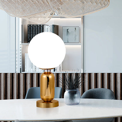 Elegant Glass Lamp Golden Globe