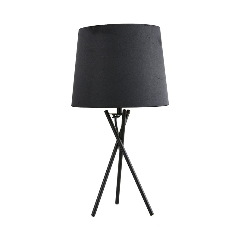 Lampe de table minimaliste à éclairage de nuit abat-jour tissu
