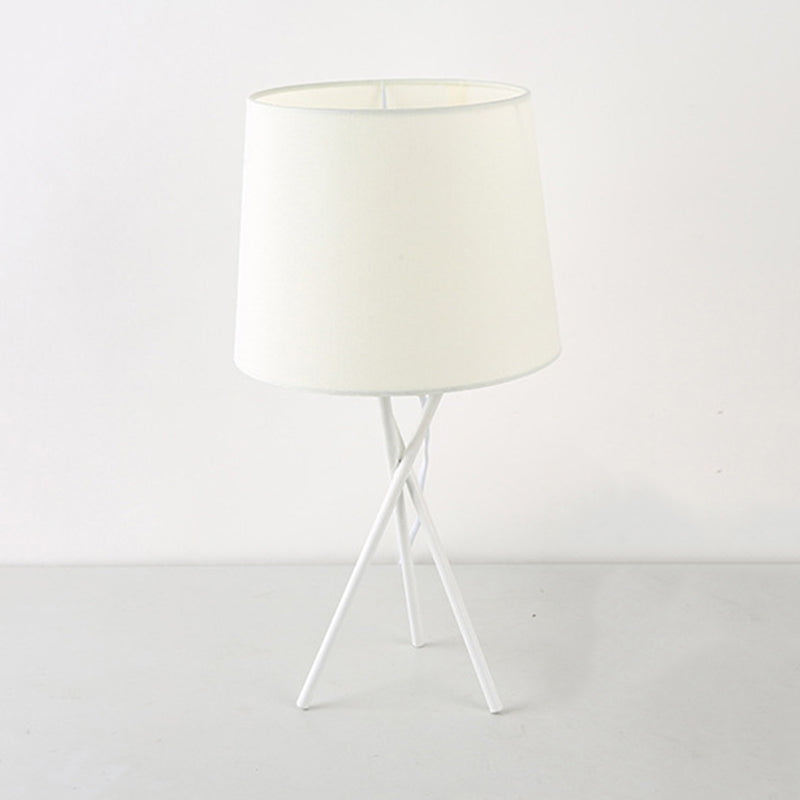 Lampe de table minimaliste à éclairage de nuit abat-jour tissu