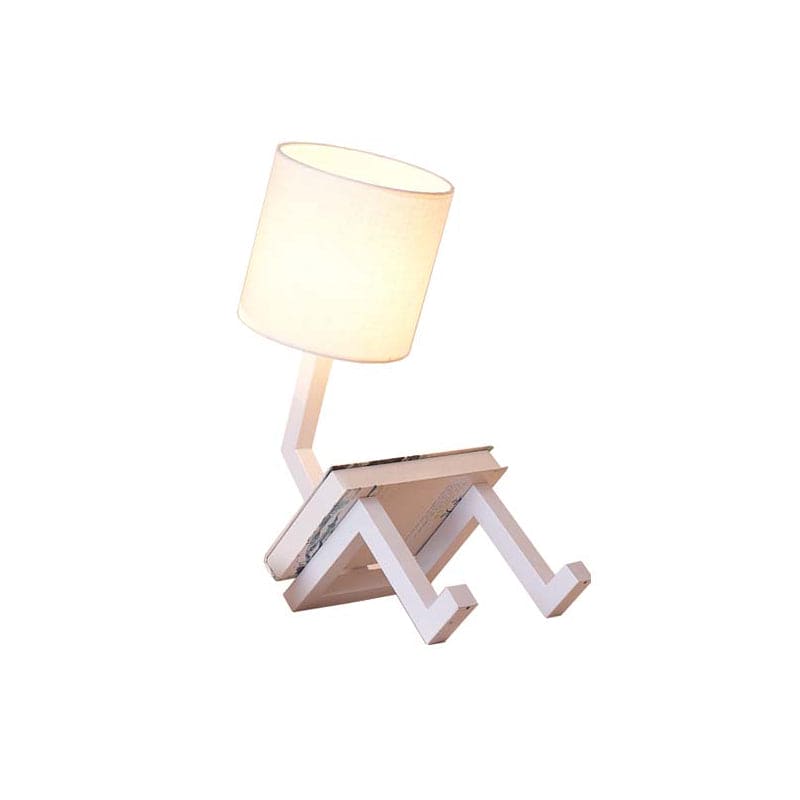 Lampe de table scandinave avec étagère intégrée