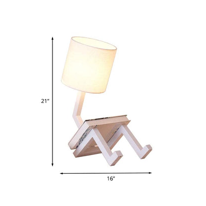 Lampe de table scandinave avec étagère intégrée