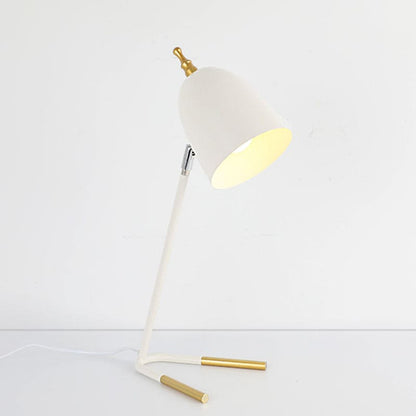 Lampe de table en métal à abat-jour dôme