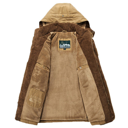 Veste d'hiver isolante à capuche ajustable