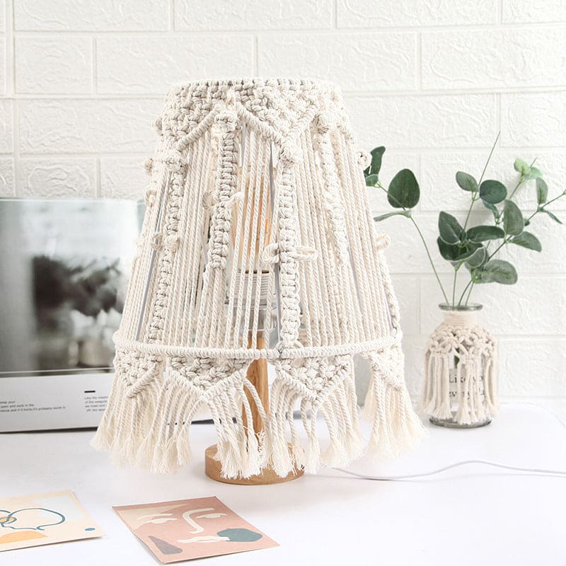 Lampe de Table Tressée Chic pour Ambiance Douce - Santeova