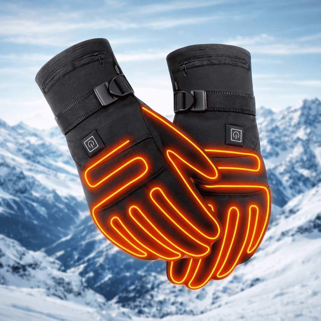 Gants chauffants rechargeables à batterie intégrée