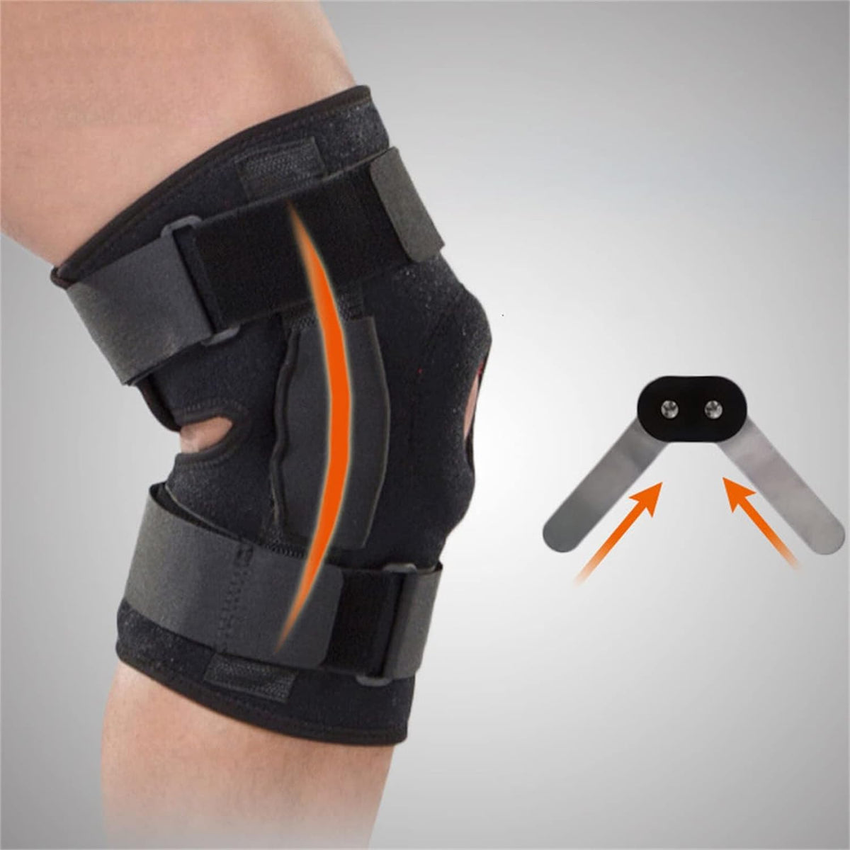 Genouillère de maintien avec verrouillage actif