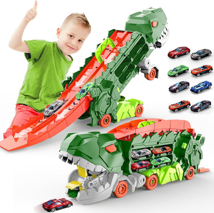 Dino Garou Vehicle Toy with Racing Track