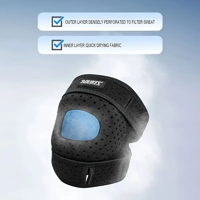 Kneoflex™ – Breathable Sports Knee Brace with Double Straps and Patella Stabilization