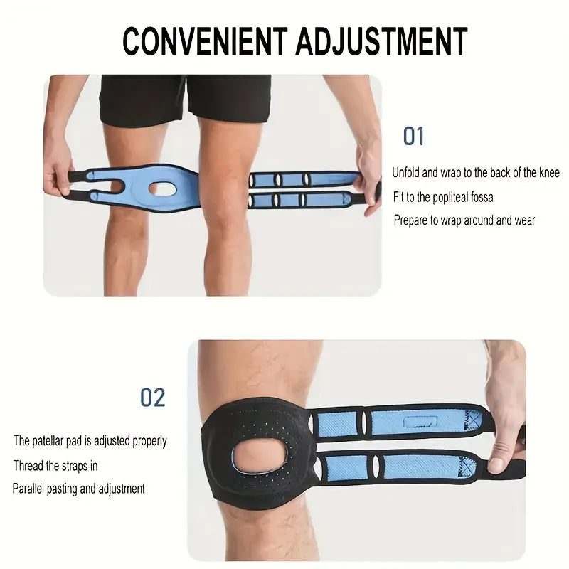 Kneoflex™ – Breathable Sports Knee Brace with Double Straps and Patella Stabilization