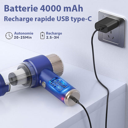 Aspirateur à main sans fil puissant pour voiture
