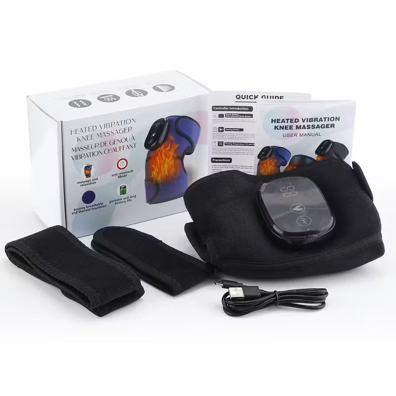 ThermaFlex™ – Heating Vibration Knee Brace for Knee, Elbow, and Shoulder