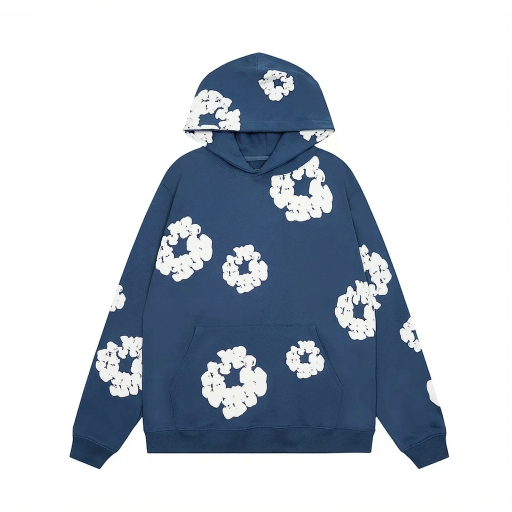 Elegant Floral Men's Sweatshirt – Chic Comfortable Spring Wear