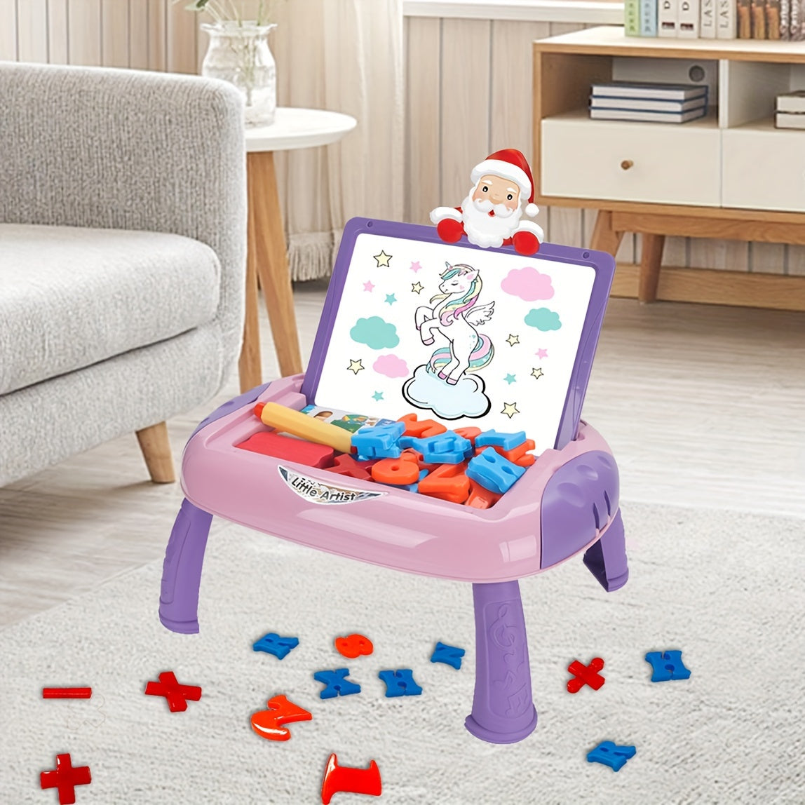 Tableau double face réversible ardoise et tableau avec accessoires