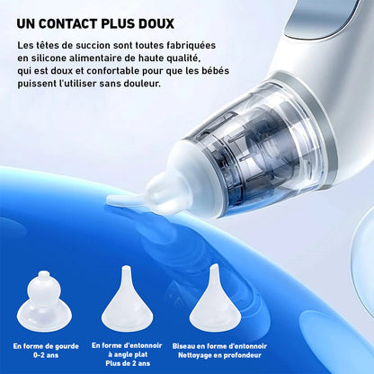 Mouche-bébé électrique à aspiration réglable 3 modes