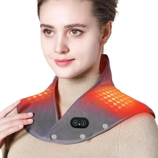 CalorZen™ – Coussin Chauffant Dos et Nuque Soulagement Chauffant Ajustable