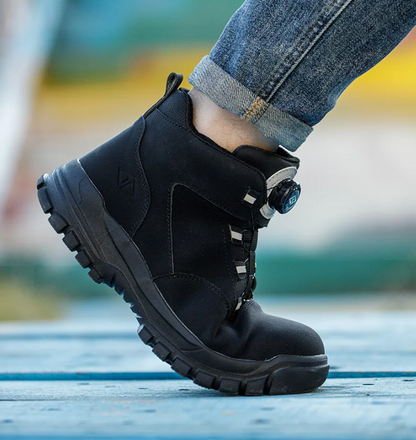 Bottes de travail imperméables à bout acier rotatif