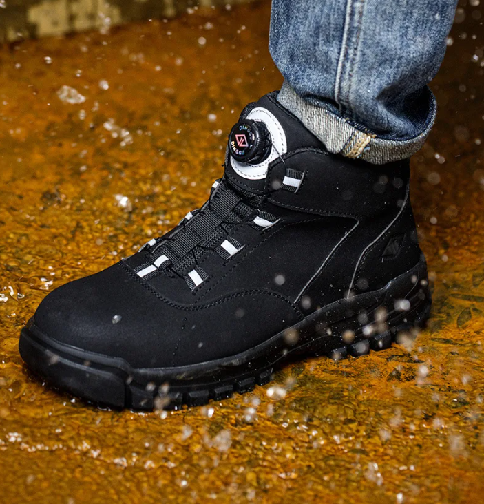 Bottes de travail imperméables à bout acier rotatif