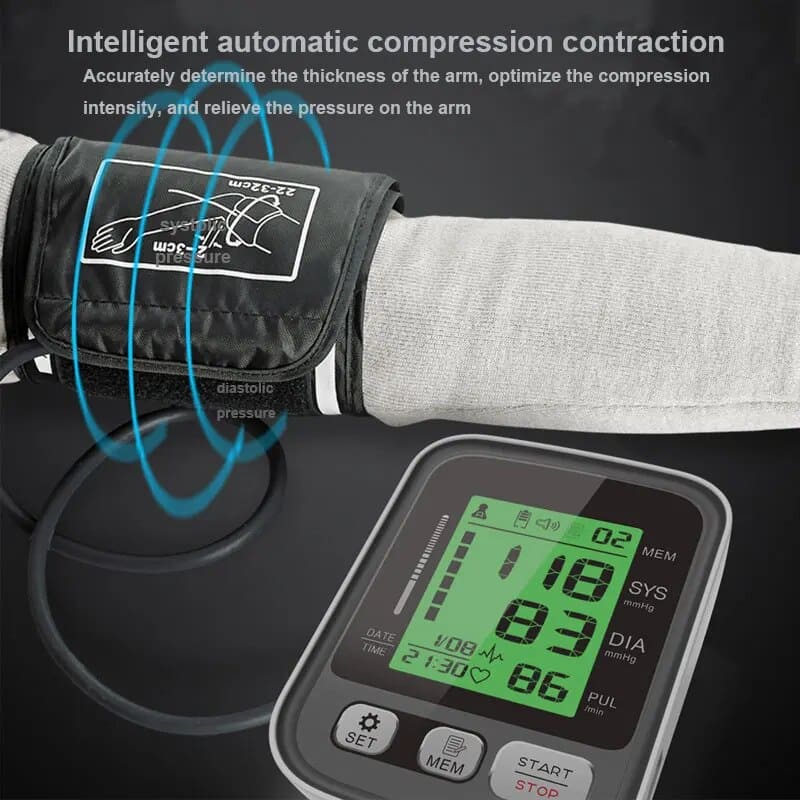 CardioZen™ – Tensiomètre à bras automatique avec 2 brassards et 1000 mémoires