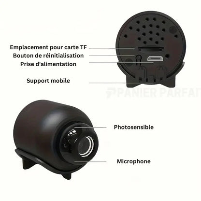 Mini caméra espion sans fil HD à contrôle à distance