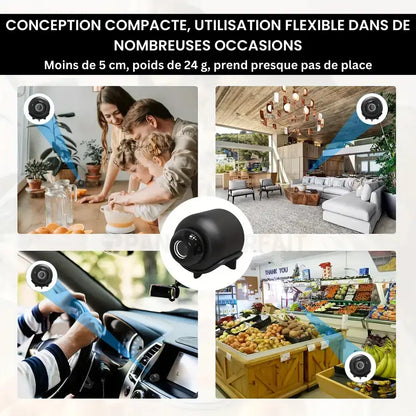 Mini caméra espion sans fil HD à contrôle à distance