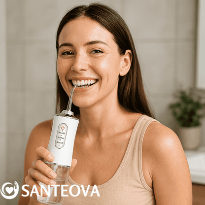 FlossiJet™ – Jet Dentaire Sans Fil Rechargeable pour Hygiène Buccale Complète