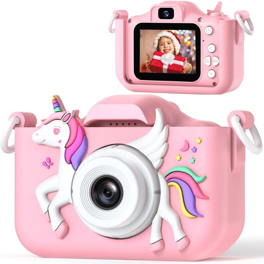 Appareil photo enfant rose ludique 1080p - Santeova