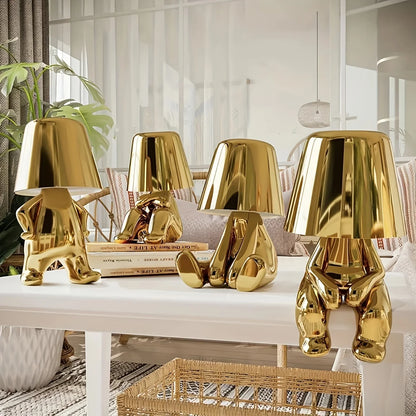 Lampe de Table Élégante en Or - Santeova