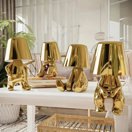 Lampe de Table Élégante en Or - Santeova