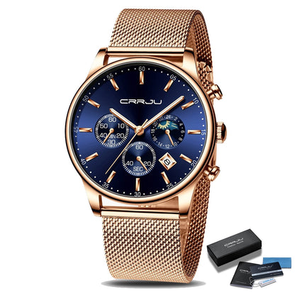Men’s Metal Strap Sports Watch