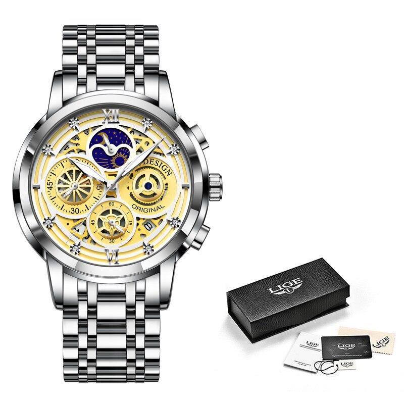 Montre chronographe élégante à quartz analogique