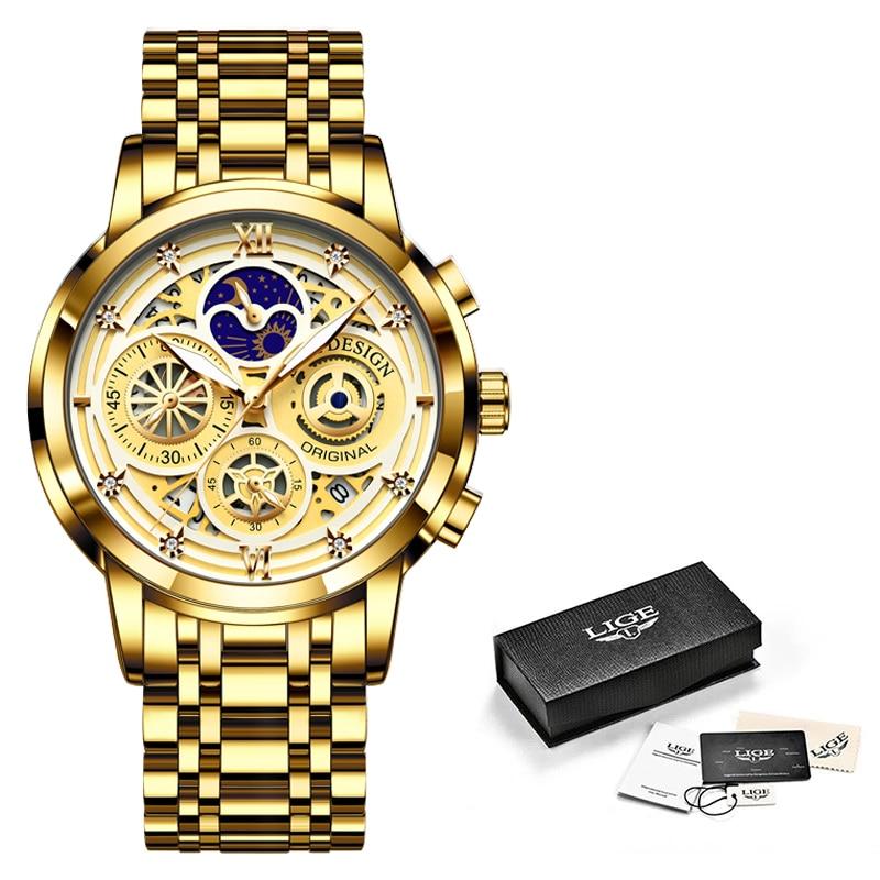 Montre chronographe élégante à quartz analogique