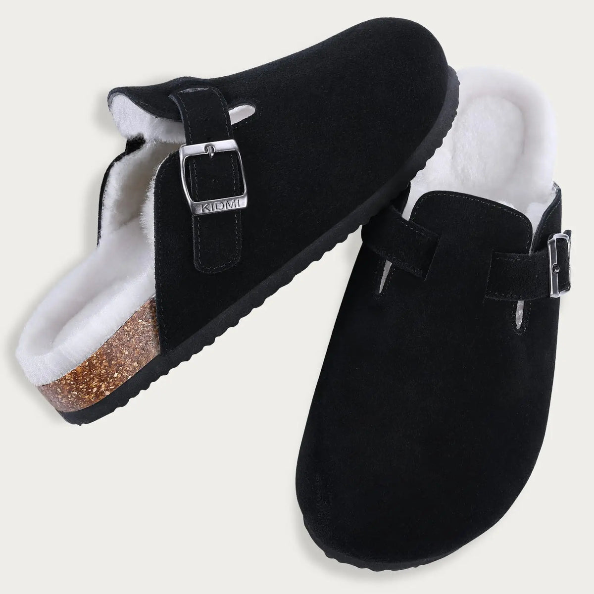 Sabots fourrés confortables en textile doux