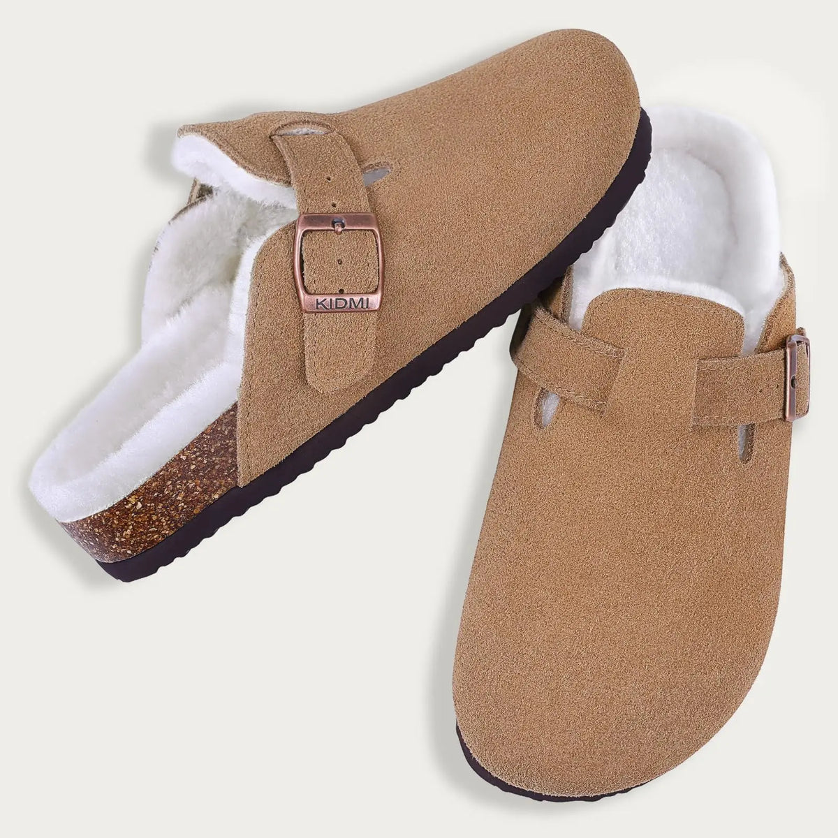 Sabots fourrés confortables en textile doux