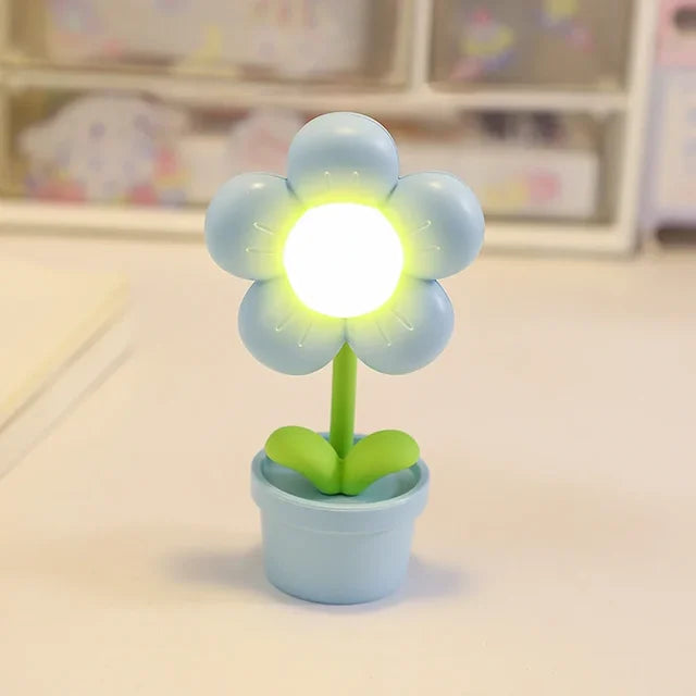 Lampe de table décorative forme fleur compacte