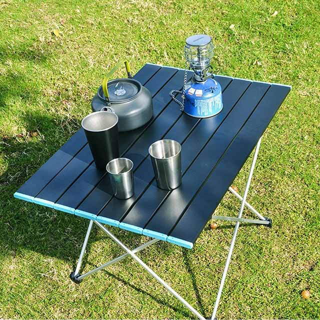 Table de camping pliante légère en aluminium robuste