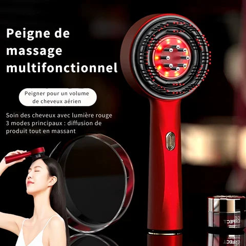 Peigne électrique de massage professionnel pour soins capillaires