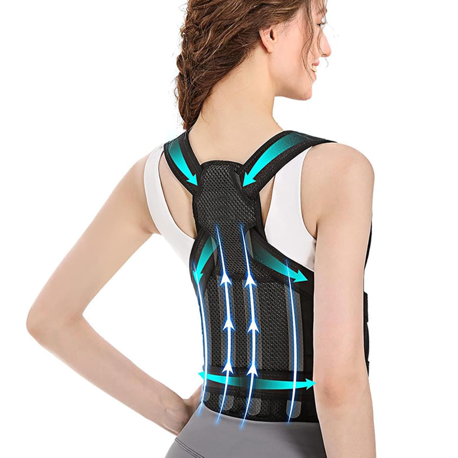 PosturaX™ – Correcteur de posture dorsal réglable pour soulager le dos