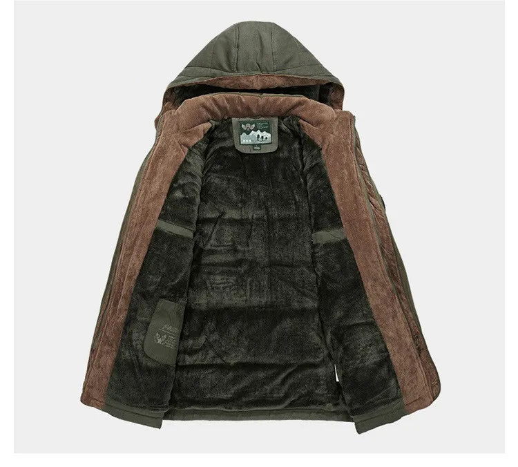 Veste d'hiver isolante à capuche ajustable