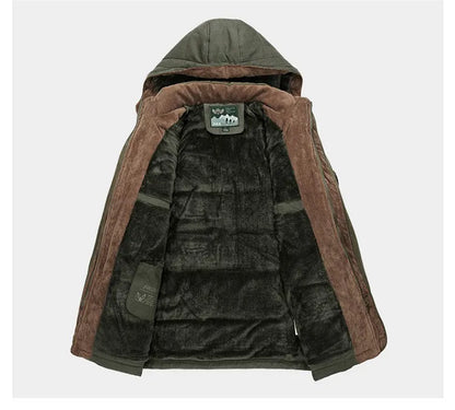 Veste d'hiver isolante à capuche ajustable