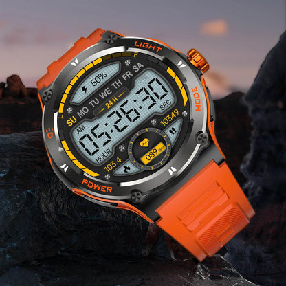 Montre connectée sportive à écran HD avec torche LED et boussole