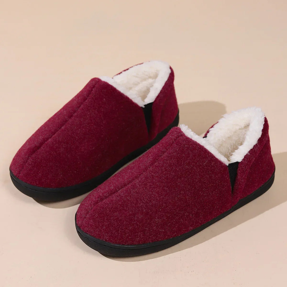 Pantoufles Douillettes Uni-Sexe en Peluche - Santeova