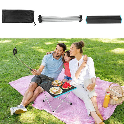 Table de camping pliante légère en aluminium robuste