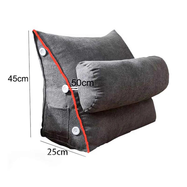 ReadLuxe™ – Ergonomic Reading Cushion with Lumbar Support