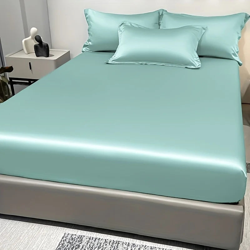 Drap-housse satiné en satin moderne
